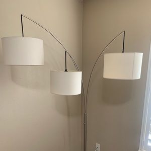 3 lamp shade floor lamp